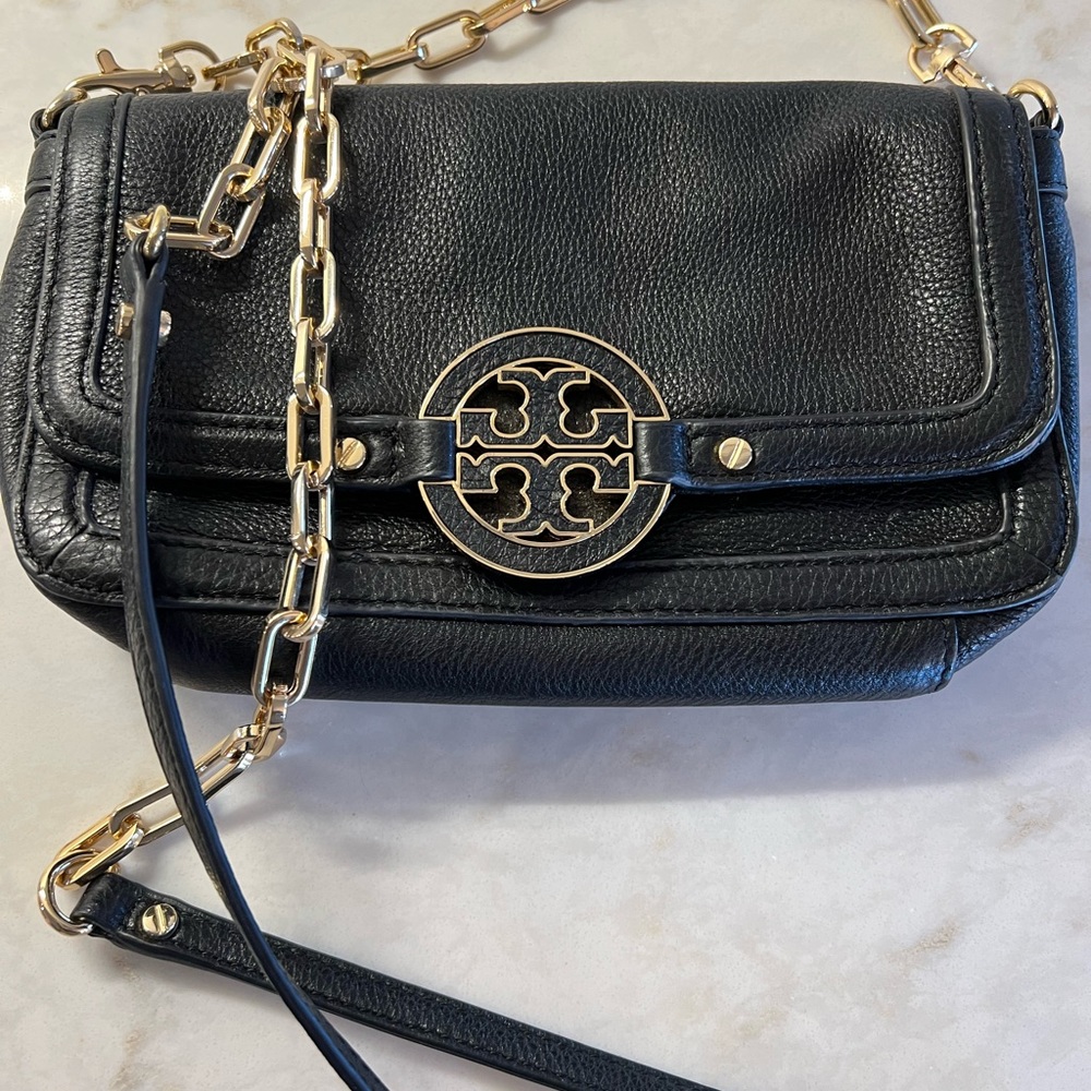Authentic Tory Burch Amanda Logo Bag